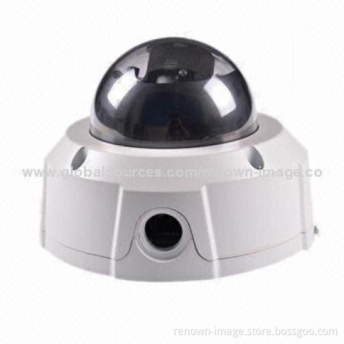 IP Dome Network Cameras, Water-/Vandal-resistant IR Hisilicon Hi3518 Better than Hikvision&Dahua